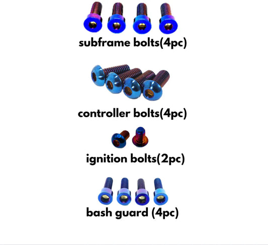 "Value" Surron/Eride/titanium bolt kit